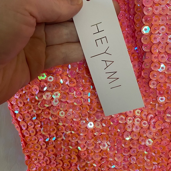 Heyami Electric Pink Disuko Dress NWT US 4 - Picture 5 of 10